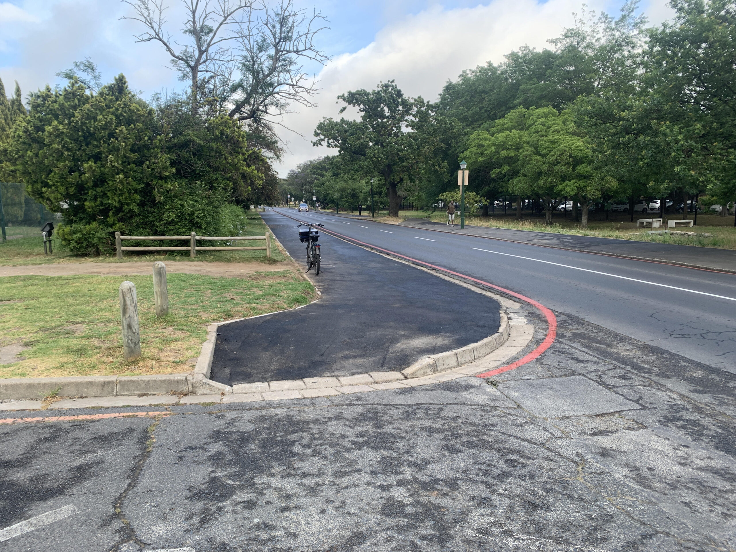 The pavement after upgrade.